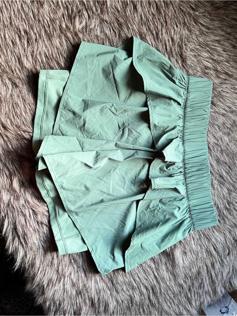 Blogilates XS Olive Green Ruffle Shorts - Picture 2 of 4